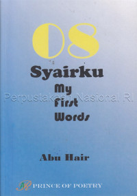 Image of 08 syairku, my first words : kumpulan puisi masa-masa sekolah