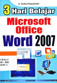 Image of 3 hari belajar Microsoft office word 2007