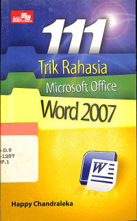 Image of 111 trik rahasia microsoft office word 2007